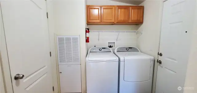 Separate utility room. Washer & Dryer included.