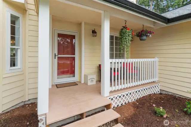 Front entrance and porch