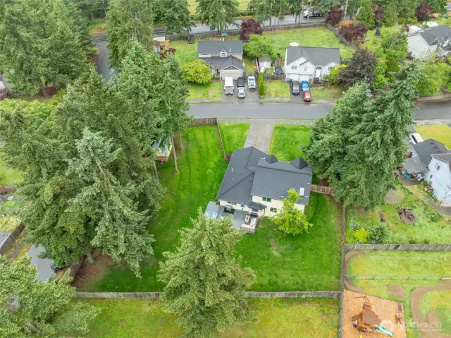 Overhead lot view