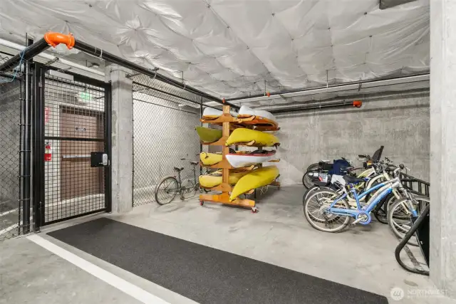 Interior (and exterior) storage for kayaks, canoes and bikes