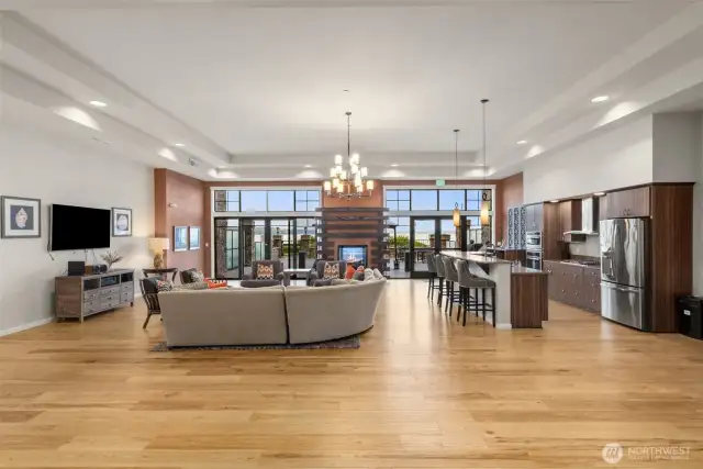 Great space for homeowners to hold meetings, card parties, special events or presentations.