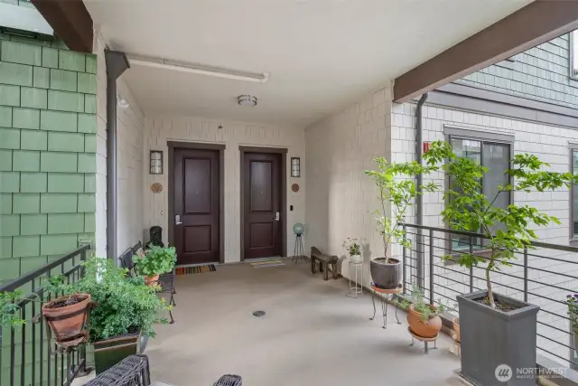 Entry on the right to #306, your new home.