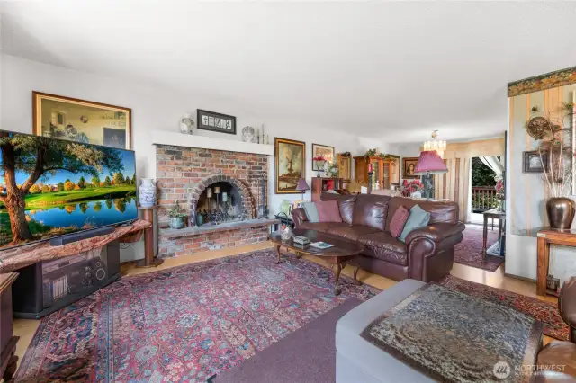 Family room looking back towards dining room