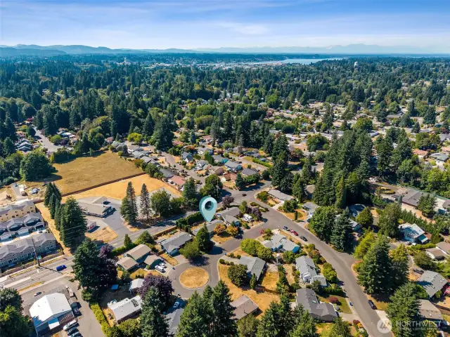 Established neighborhood is a very walkable area with schools and parks nearby, as well as quick access to shopping and the freeway.