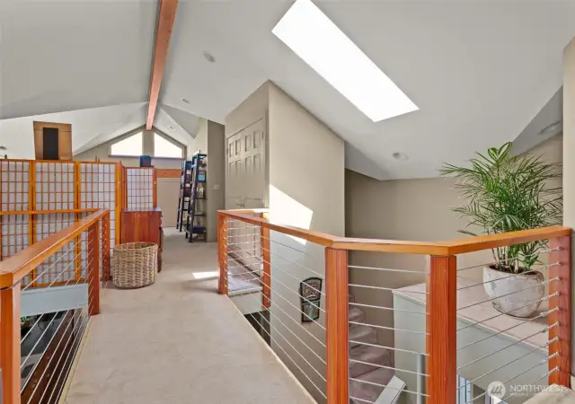 Laundry closet on the right convenient to primary suite.