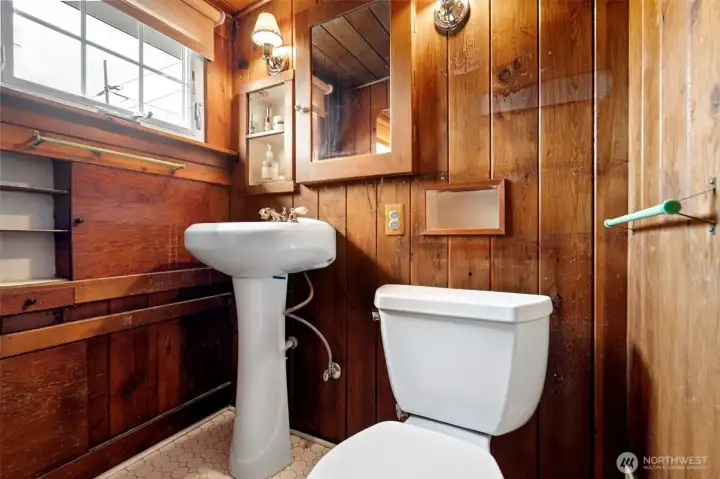 Upstairs half bath