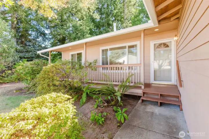 Quaint front porch