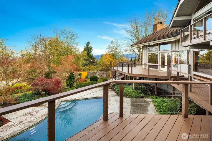 View deck off living room