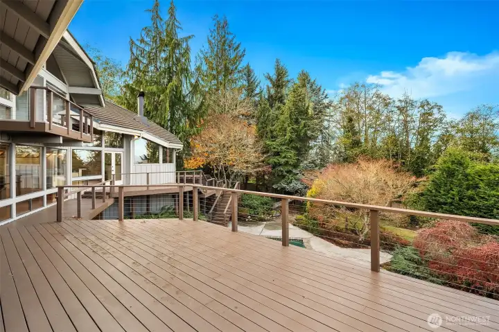 View deck off family room