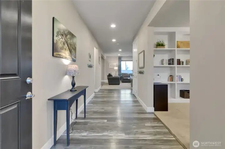 Large welcoming entry with LVP flooring