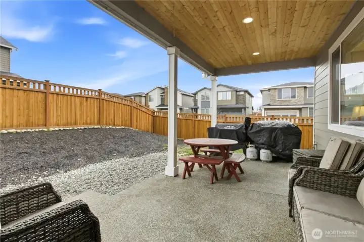Covered back patio