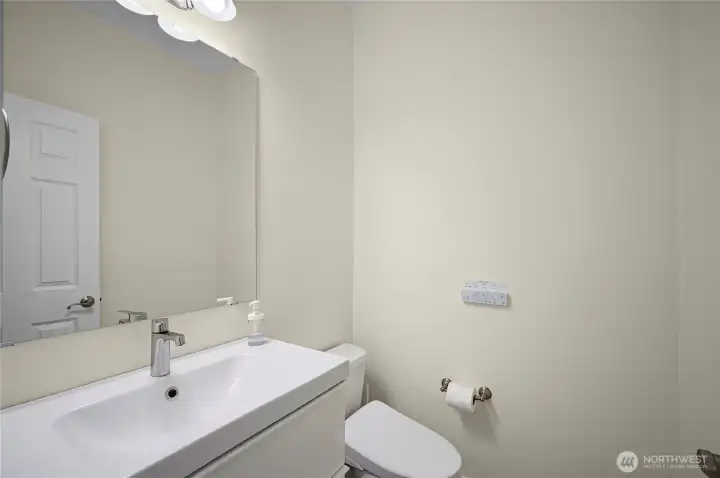 1/2 bathroom on the main floor