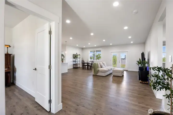 Beautiful view when entering large open concept