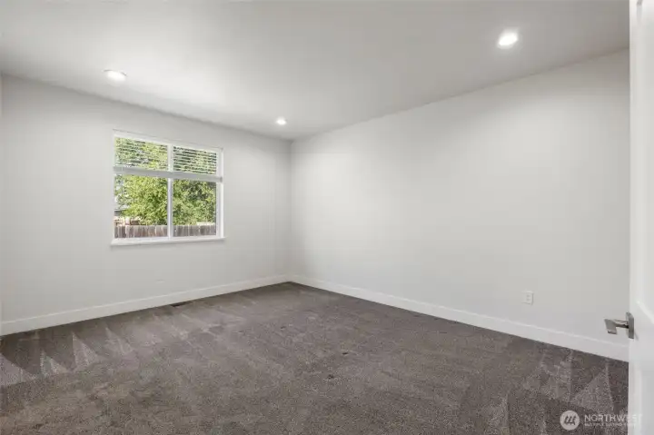 Primary bedroom off kitchen