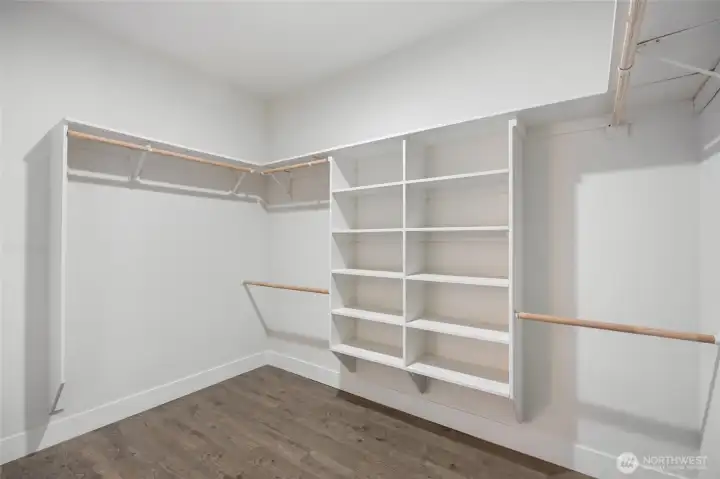 Primary walk in closet