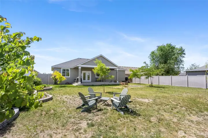 Large backyard
