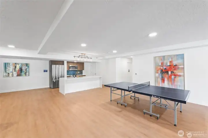 Upstairs, in the community room-look at the space!