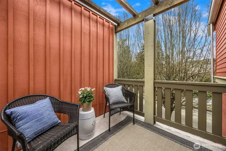 View to Winslow Way W from your own balcony.