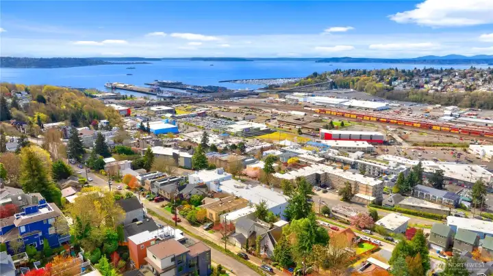 Views from the deck of the bay and sound.