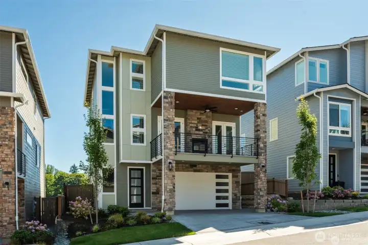 Example of the Braeburn floor plan to be located at 13031 75th Place S, Seattle WA 98178