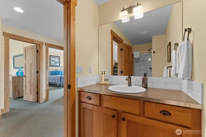 Upper level 3/4 bathroom.