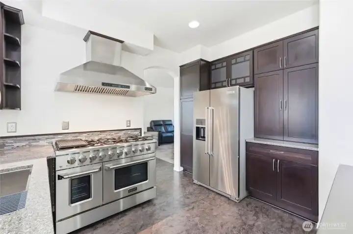 Abundant cabinets are one more highlight of this well-designed kitchen. Abundant cabinets are one more highlight of this well-designed kitchen.