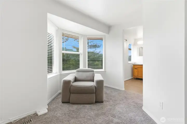 The primary bedroom is truly a relaxing space. The primary bedroom is truly a relaxing space.