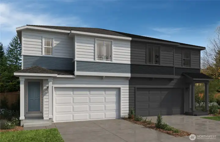 Exterior Rendering - Elevation and Color Schemes may vary