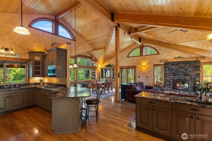 Built for entertaining with Brazillian granite counters