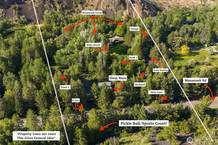 Map of Subject Property features