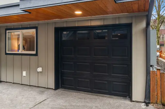 One car, attached garage