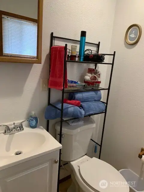 3/4 bathroom at the back of the garage.