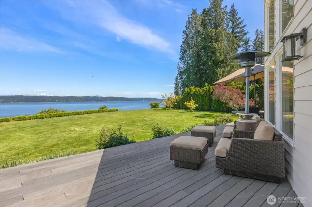Multiple level deck for perfect areas of dedicated entertainment or relaxing