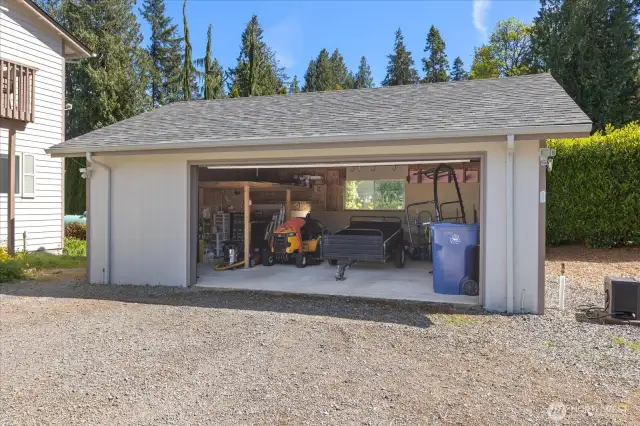 Detached large garage