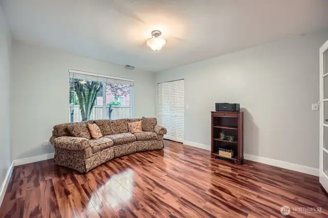 Main floor bedroom with full closet