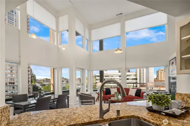 Kitchen opens up which makes for great entertaining.