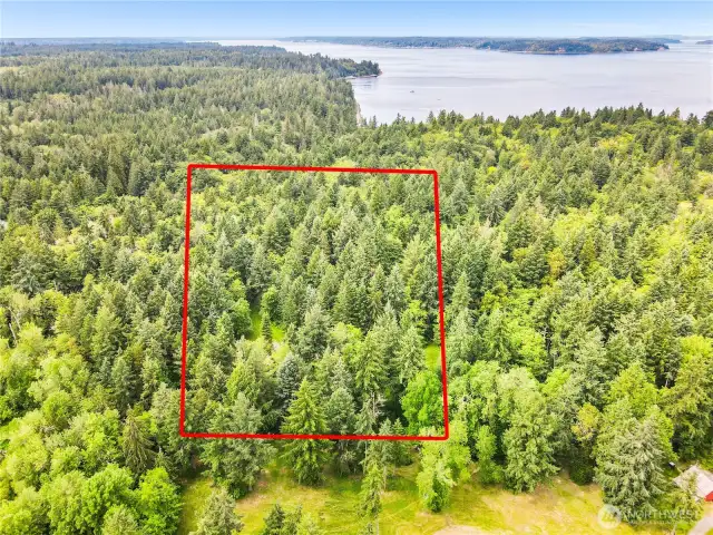 LOT 1 - Puget Sound in the background