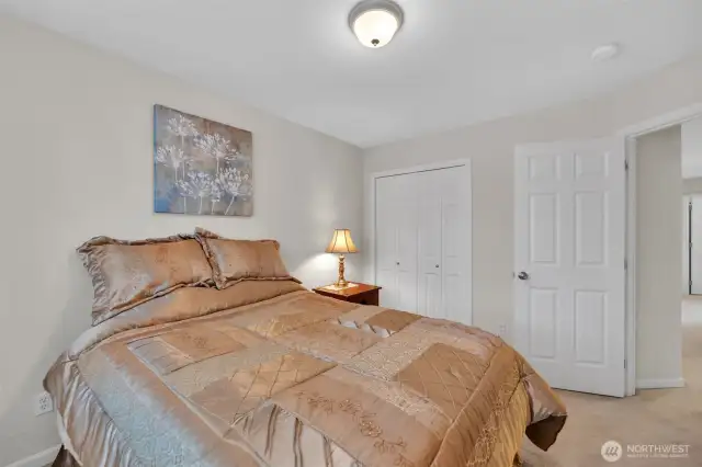 Bedroom 3 with full closet.