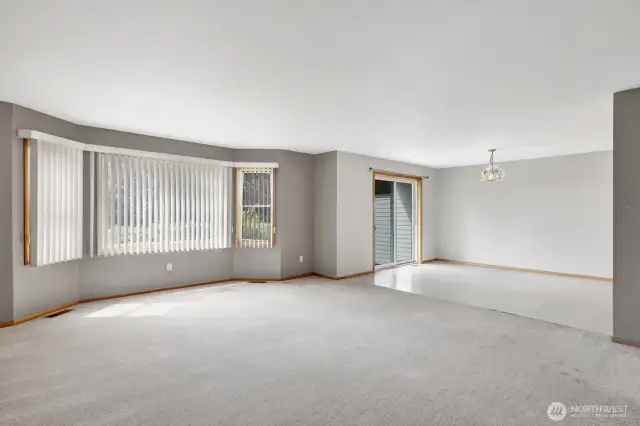 Open plan for a smooth flow between living spaces.