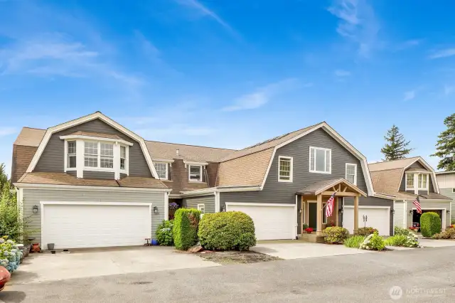 This small complex is 6 units, 3 on each level.