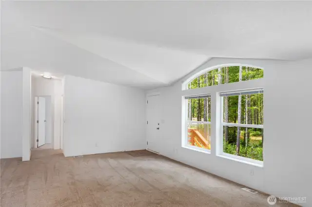 Bright and light with the vaulter ceilings