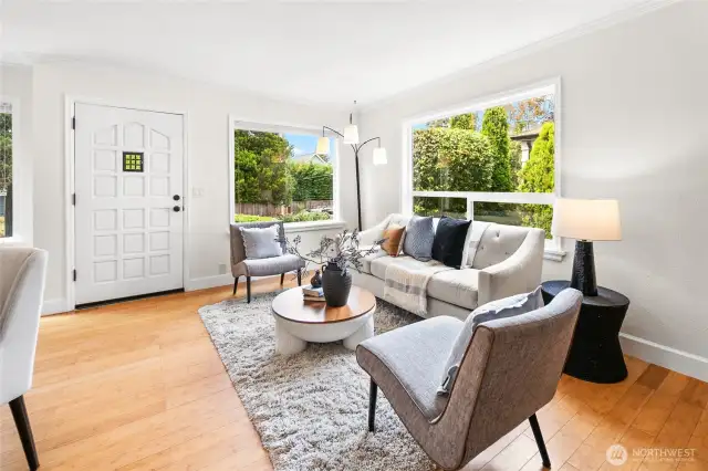 Expanded living room offers generous space for entertaining, relaxing, or gatherings