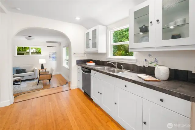 Generous kitchen featuring extensive cabinetry—perfect for cooking, entertaining, and staying organized.