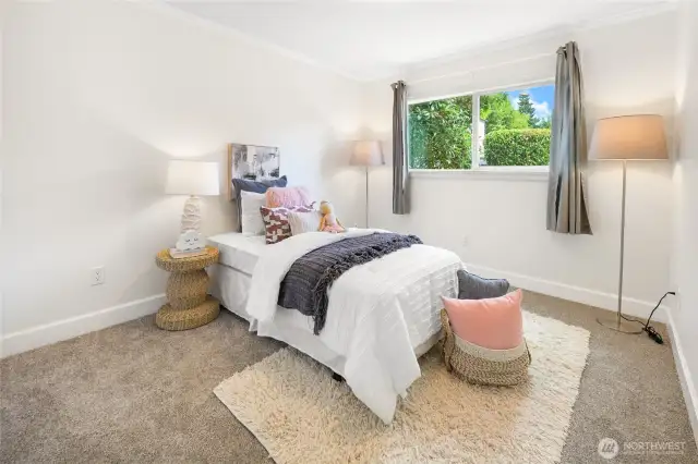 Generously sized second bedroom