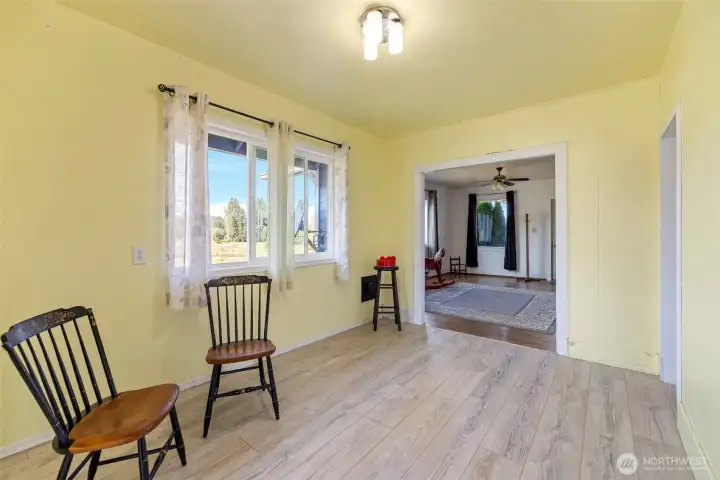 Dining area open to the living room