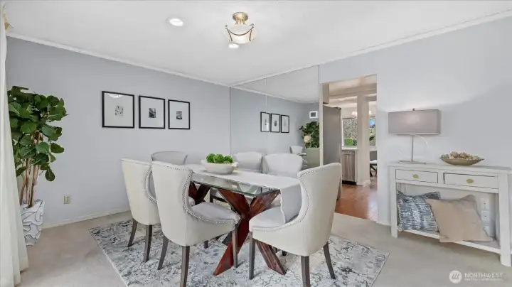 Central air-conditioning keeps things comfortable in the hot months.