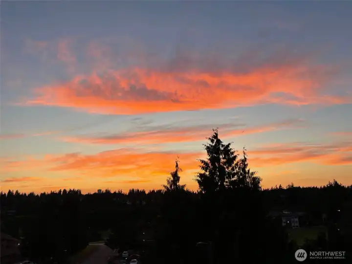 Enjoy colorful sunsets and peaceful evening skies