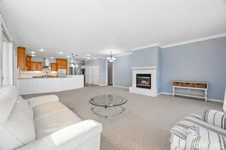 Family Room and Kitchen