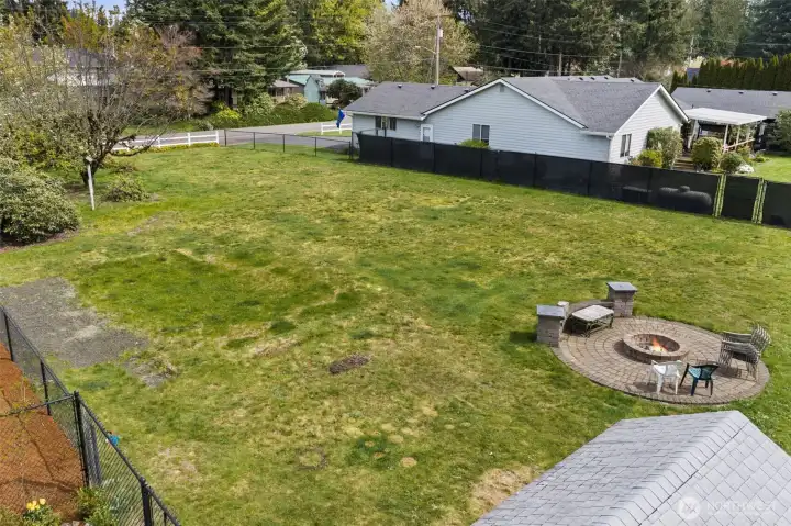 Double lot - room for critters, shop, or pool.