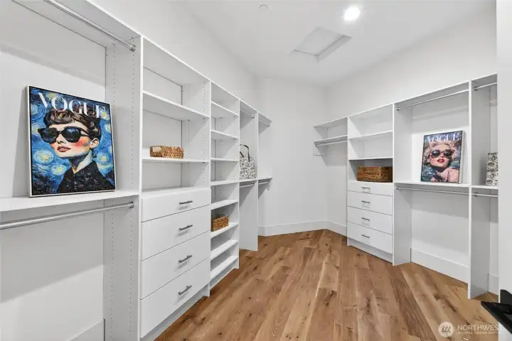 Spacious Walk In Closet